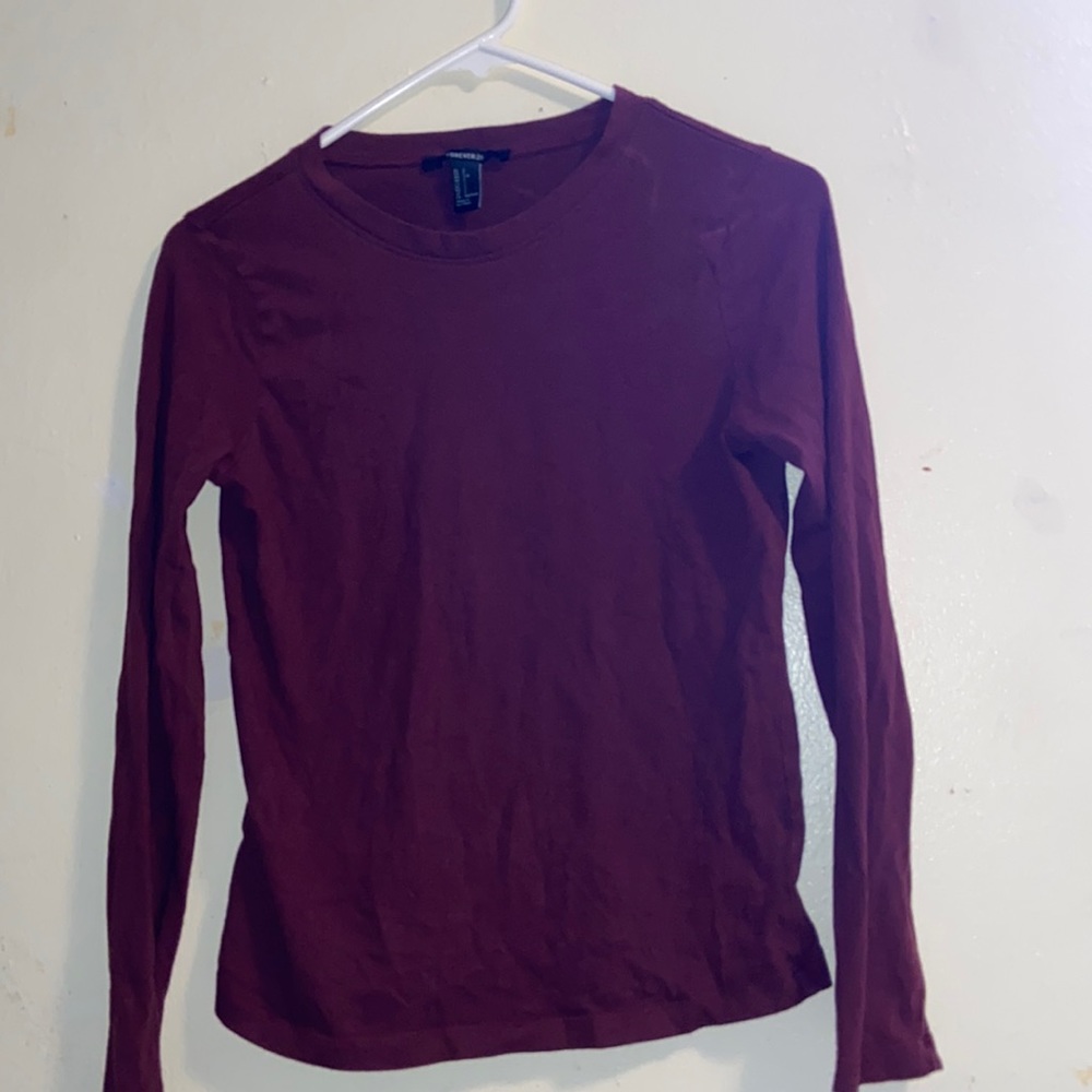 Small maroon Forever 21 top
